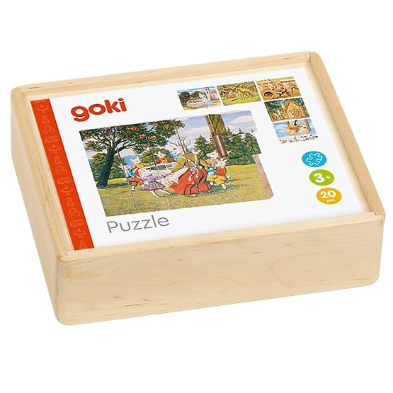 Goki Cubes en Bois Contes de Fées 20 pcs