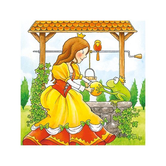 Goki Cubes en Bois Contes de Fées 9 pcs
