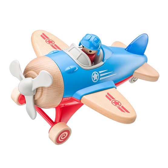 Grand avion avec pilote - s'illumine et émet des sons