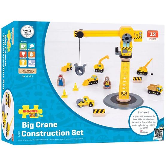 Grand jeu de construction avec grue