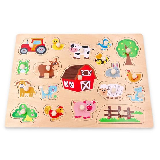 Grand puzzle en bois À la campagne