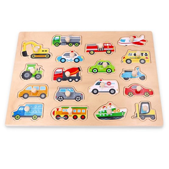 Grand puzzle en bois Transport