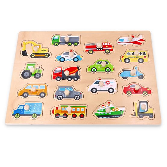 Grand puzzle en bois Transport