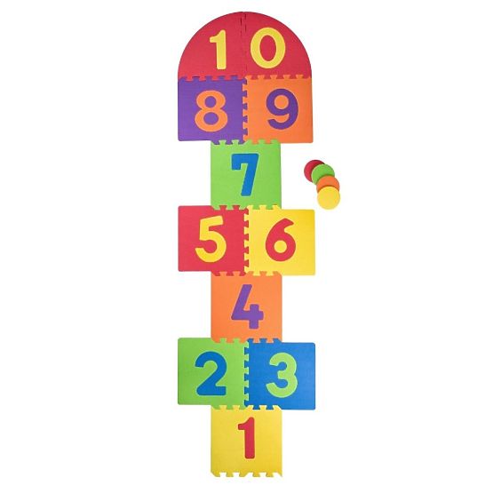 Grand puzzle en mousse pour jouer à la marelle