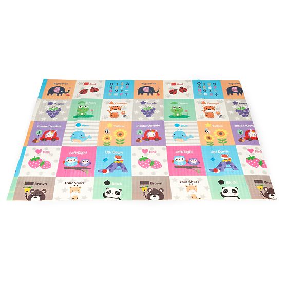 Grand tapis éducatif en mousse pliable avec sac ECOTOYS
