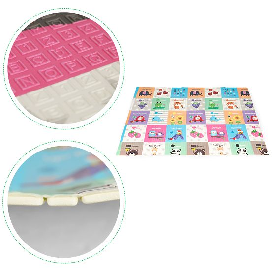 Grand tapis éducatif en mousse pliable avec sac ECOTOYS
