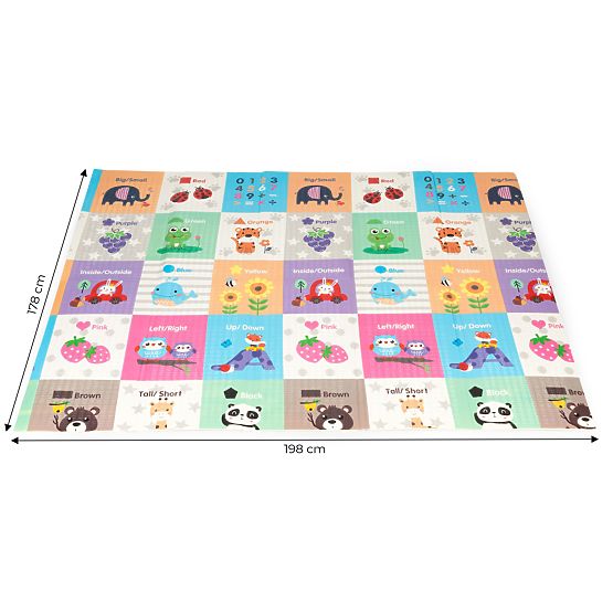 Grand tapis éducatif en mousse pliable avec sac ECOTOYS