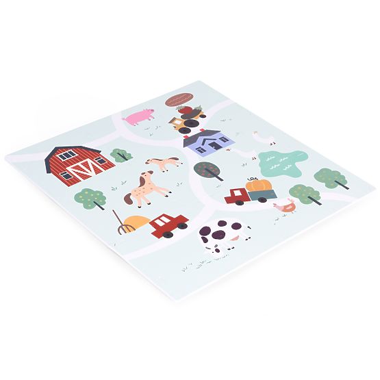 Grand tapis en mousse EVA pour enfants Ferme 90,5x90,5 cm 21 pcs ECOTOYS