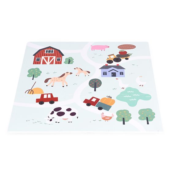 Grand tapis en mousse EVA pour enfants Ferme 90,5x90,5 cm 21 pcs ECOTOYS