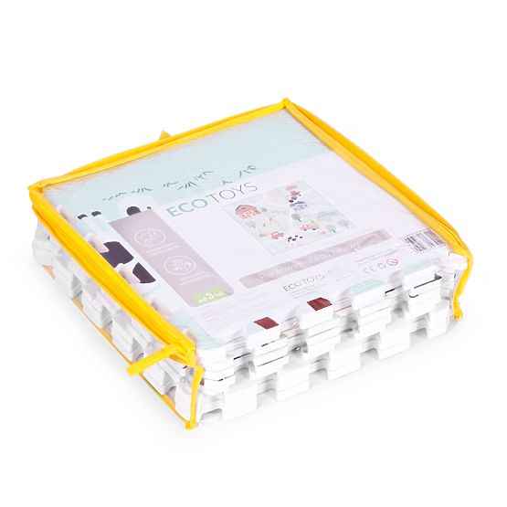 Grand tapis en mousse EVA pour enfants Ferme 90,5x90,5 cm 21 pcs ECOTOYS