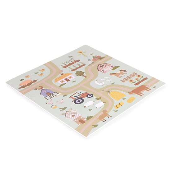 Grand tapis en mousse EVA pour enfants ferme 90,5x90,5 cm 21 pièces ECOTOYS