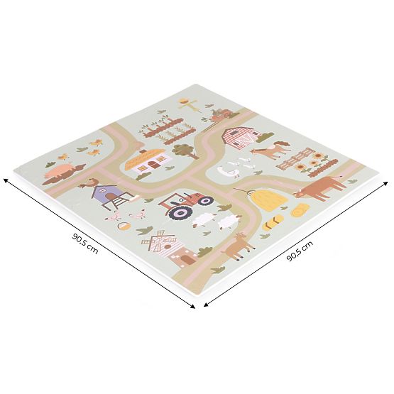 Grand tapis en mousse EVA pour enfants ferme 90,5x90,5 cm 21 pièces ECOTOYS
