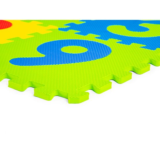 Grand tapis en mousse EVA pour enfants lettres chiffres 178x178 cm 36 pièces ECOTOYS