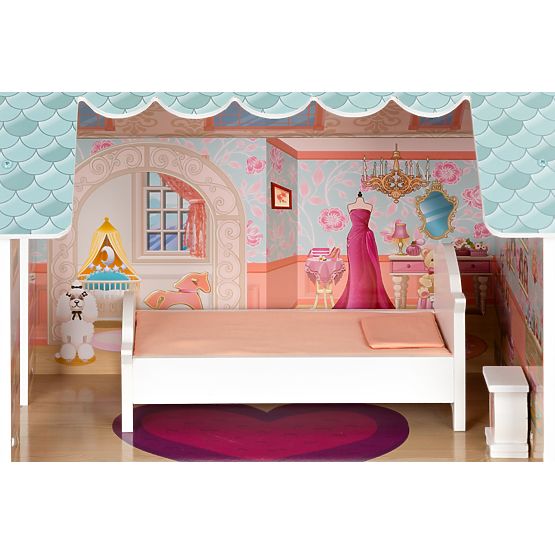 Grande maison de poupée avec ensemble de meubles ECOTOYS