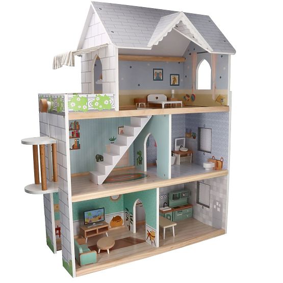 Grande maison de poupée en bois