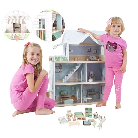 Grande maison de poupée en bois