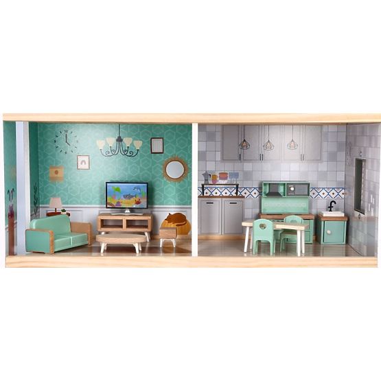 Grande maison de poupée en bois