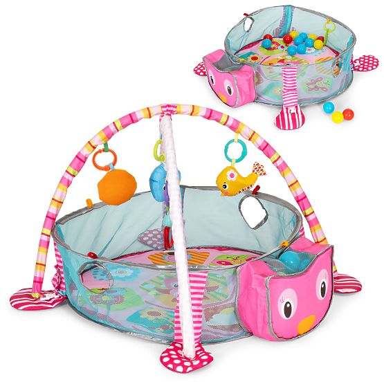 Grande tapis éducatif 3 en 1 parc 30 balles 0+ ECOTOYS