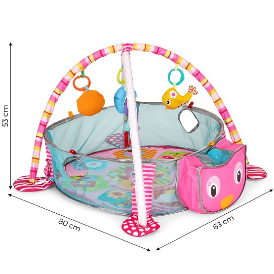 Grande tapis éducatif 3 en 1 parc 30 balles 0+ ECOTOYS