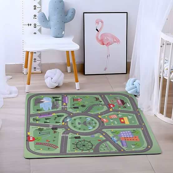 Grande Tapis en Mousse EVA pour Enfants Ville 90,5x90,5 cm 21 pcs ECOTOYS