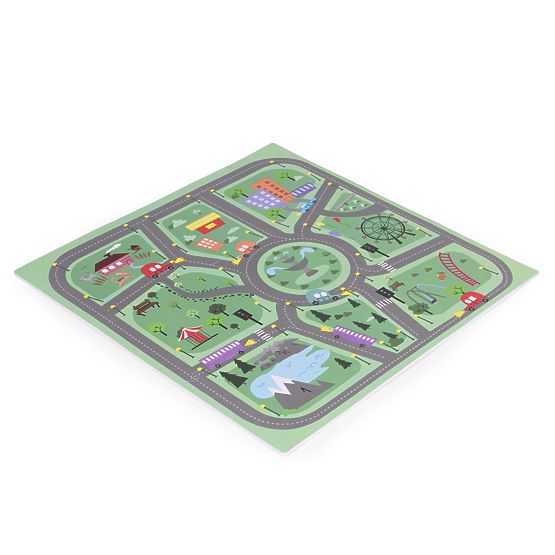 Grande Tapis en Mousse EVA pour Enfants Ville 90,5x90,5 cm 21 pcs ECOTOYS