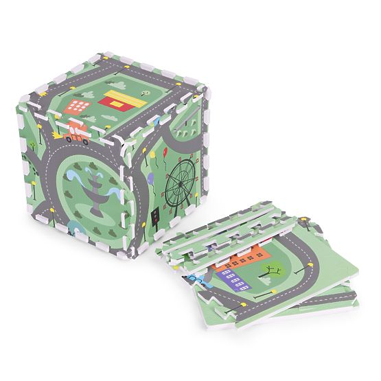 Grande Tapis en Mousse EVA pour Enfants Ville 90,5x90,5 cm 21 pcs ECOTOYS