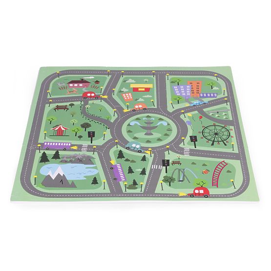 Grande Tapis en Mousse EVA pour Enfants Ville 90,5x90,5 cm 21 pcs ECOTOYS