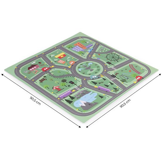 Grande Tapis en Mousse EVA pour Enfants Ville 90,5x90,5 cm 21 pcs ECOTOYS