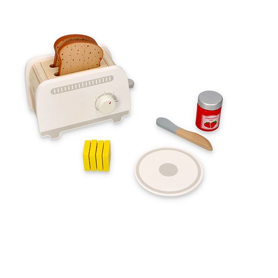 Grille-pain en bois gris jouet pour enfants