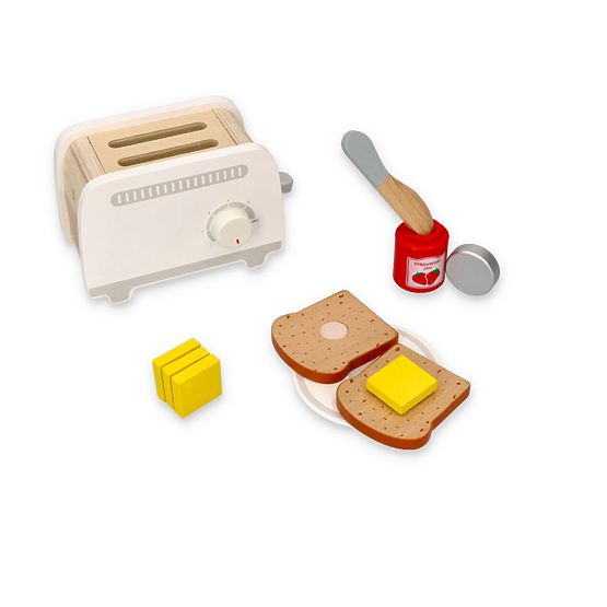 Grille-pain en bois gris jouet pour enfants
