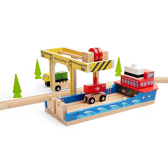 Grue portique en bois