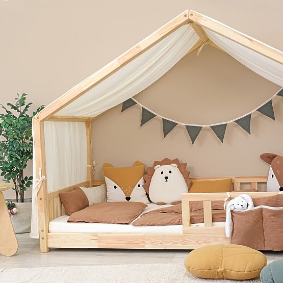 Guirlande en mousseline Ourbaby - écru