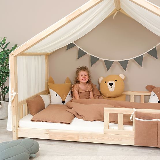 Guirlande en mousseline Ourbaby - moutarde