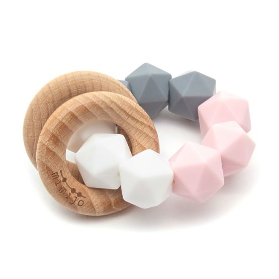 Hochet mordant en silicone Tina