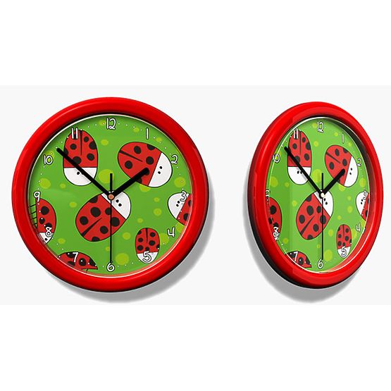 Horloge pour enfants n° 03 Coccinelles