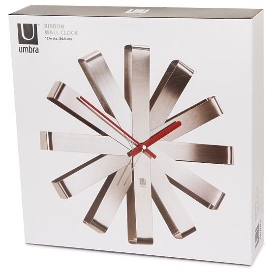 Horloge RIBBON couleur gris umbra
