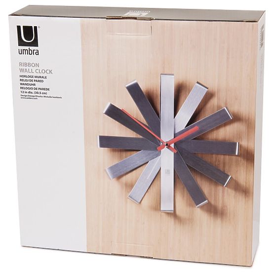 Horloge RIBBON couleur gris umbra