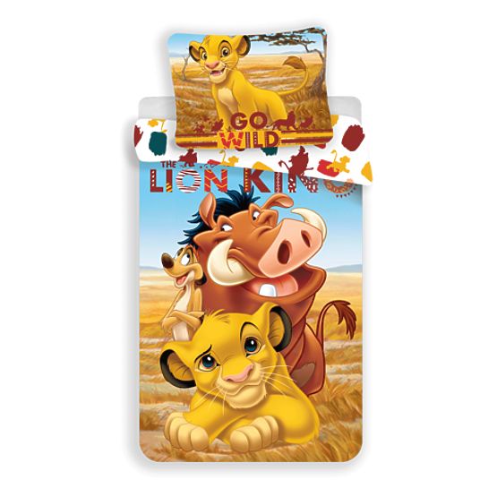 Parure de lit pour enfants Le Roi Lion 140x200 cm + 70x90 cm