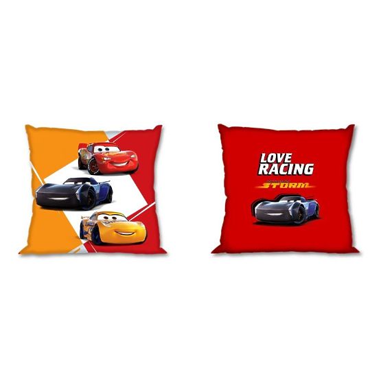 Housse de coussin 40x40 cm - Cars 3 - jaune-rouge