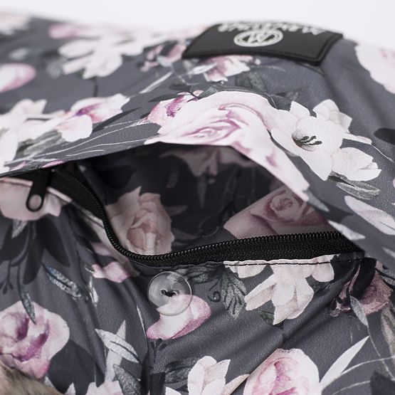 Housse de poussette - Fleurs de nuit