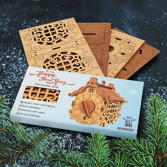 iDventure Puzzle 3D en bois Bonne Année