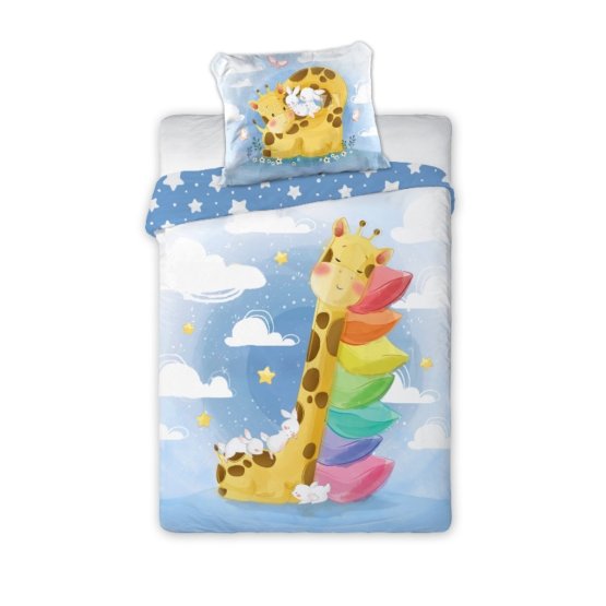 Literie enfant 135x100 + 60x40 cm Girafe