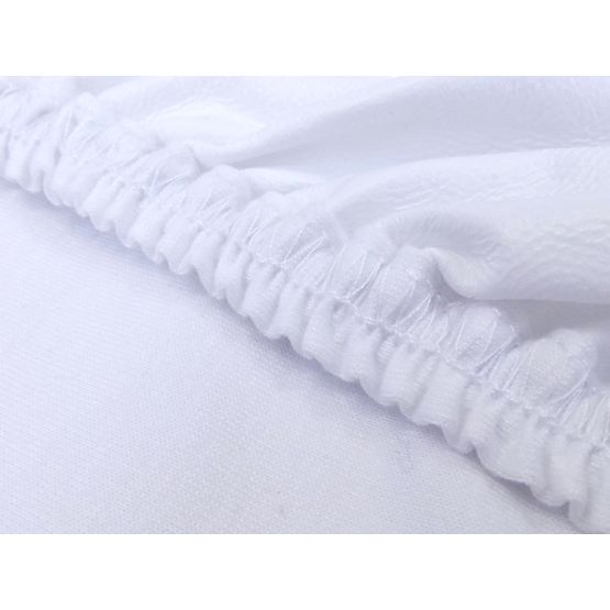Drap plat en coton imperméable - blanc