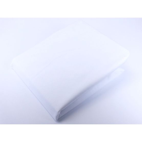 Drap plat en coton imperméable - blanc