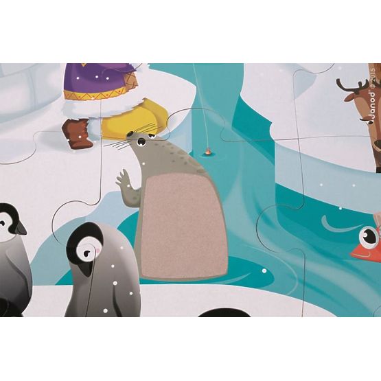 Janod Touch puzzle La vie sur glace 20 pcs