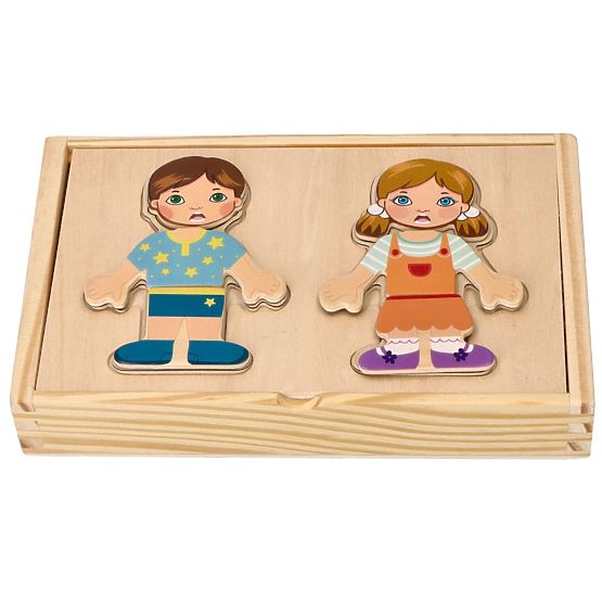 Jeu d'habillage magnétique Enfants du monde