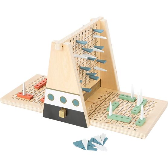 Jeu de bataille navale en bois