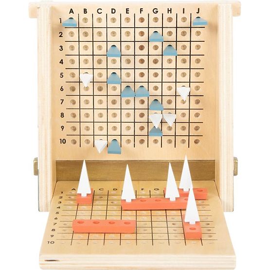 Jeu de bataille navale en bois
