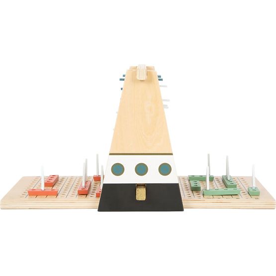 Jeu de bataille navale en bois