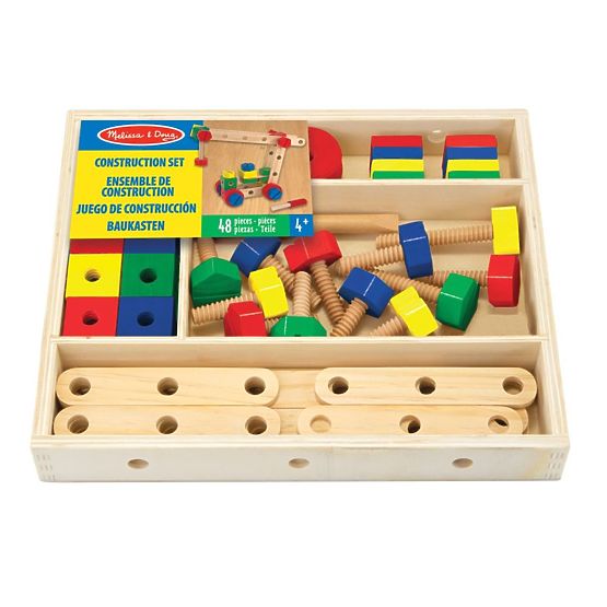 Jeu de construction en bois - 48 pièces